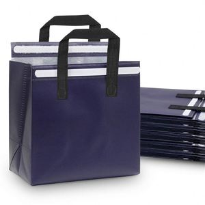 Golden Custom Food Coffee Delivery Packaging Nonwoven Disposable Portable Takeaway Cooler Bag - Product Image 1