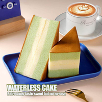 Gâteau triangulaire en couches, petit-déjeuner rapide, contient 40% d'œufs, gâteau Halal Obalab, gâteau emballé individuellement, collation, dessert