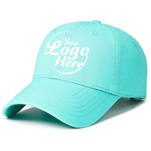Chapeaux de couleur unie en coton de qualité supérieure Style sportif réglable pour hommes et femmes Casquettes de baseball brodées personnalisées - Product Image 2