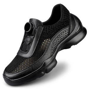 Zapatos para caminar con malla hueca, zapatillas con hebilla giratoria automática, parte superior ventilada, suela antideslizante para caminatas al aire libre en temporada cálida - Product Image 1