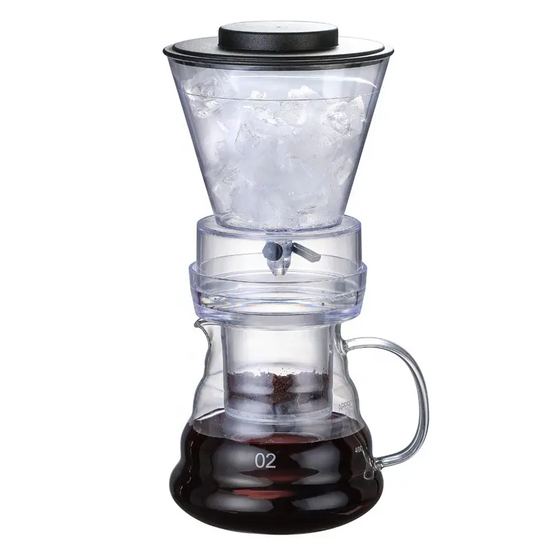 แก้วทนความร้อนเย็นชงเย็นรูปตัว V 60 อุปกรณ์เสริมกาแฟชงเย็นหม้อดริปเปอร์เครื่องชงกาแฟ