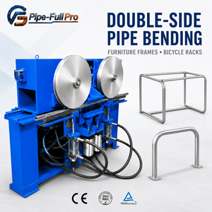 Máquina dobladora de tubos de doble cabezal, máquina dobladora de tubos hidráulica, doblado de doble cara para estructuras de muebles y portabicicletas - Product Image 1