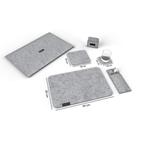 Meilleures ventes : Set de 4 dessous de plat et napperons imperméables en feutre avec sous-verres et pochette pour couteau/fourchette, motif végétal, pour mariages et banquets