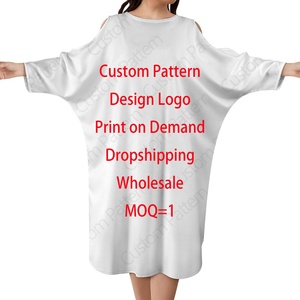 2022 estate moda donna abito con <span class=keywords><strong>spalle</strong></span> fredde Hawaii polinesiano Design tribale oversize Poncho Beach Dress abiti Casual da isola - Product Image 6