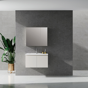 SANIPRO <strong>Cheap</strong> Price Hanging Washroom <strong>Vanity</strong> Modern LED Illuminated Mirror Bathroom <strong>Vanities</strong> Cabinet Set - Product Image 4