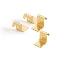 Matériel de fixation pour embases universelles à clip à ressort, embases de conversion, clips à ressort irréguliers, en acier inoxydable, emboutissage profond