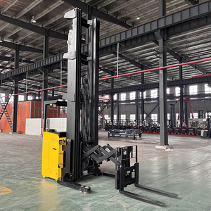 Electric Reach Truck <b>Seat</b> Operated Narrow Aisle Stacker Forklift High Lift Reach Stacker Electric Forklift for Warehousing - Product Image 4