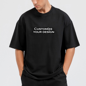 Camiseta de Cuello Redondo 100% Algodón para Hombre, de Alta Calidad, Talla Grande, Impresión Personalizada, Ligera, de Manga Corta, Personalizable, Lisa - Product Image 2