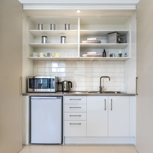 Moderno angolo cottura modulare <span class=keywords><strong>in</strong></span> <span class=keywords><strong>legno</strong></span> <span class=keywords><strong>massello</strong></span> con lavello e stufa - Product Image 5