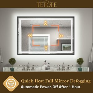 Espejo de baño con iluminación LED de tono natural suave, imita la luz del día para una precisión de color real al arreglarse - Product Image 4