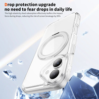 Étui de téléphone magnétique transparent en cristal pour iPhone 18 Pro Max, compatible avec la fonction de charge, vente en gros, logo personnalisé