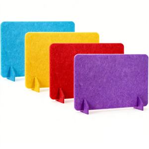 Paravent de bureau acoustique moderne, panneau d'intimité indépendant, feutre polyester <span class=keywords><strong>écologique</strong></span>, réducteur de bruit - Product Image 1