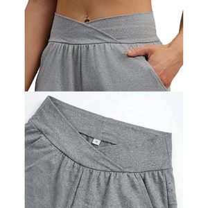 Foxa กางเกงขาสั้นออกกำลังกายผู้หญิงไซส์ใหญ่พิเศษสีดำ XXL กางเกงออกกำลังกายเอวสูงเสื้อผ้าฟิตเนสฤดูร้อน - Product Image 3