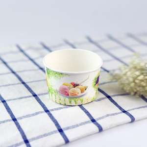 Vaso de papel para helado de 4oz de súper calidad, personalizado con impresión para yogur helado, tazón de papel para yogur helado con impresión personalizada - Product Image 4