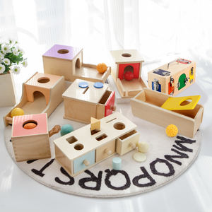 Montessori enfants boîte à monnaie en bois tiroir jeu jouets éducatifs formation préscolaire <span class=keywords><strong>tambour</strong></span> jouet bébé apprentissage précoce aides pédagogiques jouets - Product Image 6