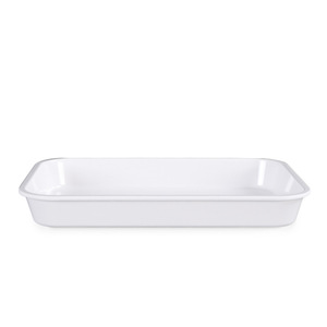 Bandeja Rectangular de Melamina Blanca para Servir Alimentos, Contenedor Profundo Irrompible para Uso en Hoteles - Product Image 3