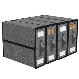 Premium Sturdy Closet Organizer <strong>Cube</strong> <strong>Storage</strong> Bin Duvet Covers Sheet Organizers and <strong>Storage</strong> <strong>4</strong> Pack - Product Image 1