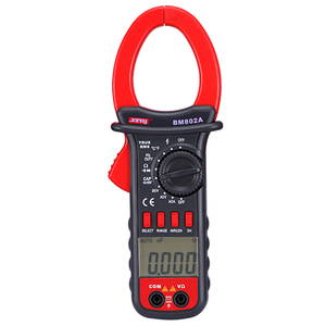 Multimètre numérique True RMS BM802A pour la mesure de tension et courant AC, résistance, capacité et fréquence, avec pince ampèremétrique - Product Image 1