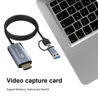 Tarjeta Capturadora de Video HD 4K 60Hz 1080P 60fps, USB 3.0, para Transmisión en Vivo