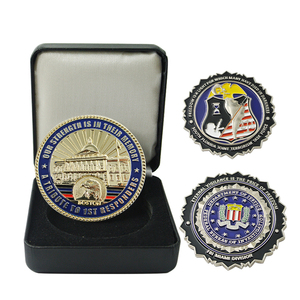 Cheap Custom Manufacturer Antique Souvenir Challenge Metal Coin with Coin Box