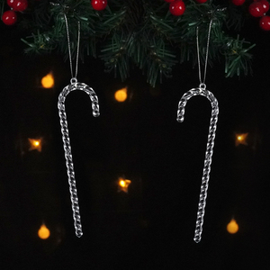 2025 Thiết Kế Mới Pha Lê Bông Tuyết Đồ Trang Trí Acrylic Icicle Treo Cây Giáng Sinh Trang Trí 5 cái/bộ Kỳ Nghỉ Nguồn Cung Cấp - Product Image 6