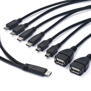 Usb <b>Charging</b> <b>Cable</b> <b>Type</b> <b>C</b> Male To 2 Usb Male Splitter 3A For Phone Tablet - Product Image 1
