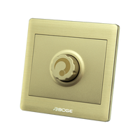 Interrupteurs muraux rotatifs BOGE A7K851 série A7K, variateur d'intensité lumineuse, design élégant, ignifuge, étanche, matériau PC, 250V, luxe moderne