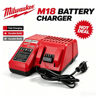 Chargeur de batterie Milwaukee M-18 compatible avec les batteries Li-ion Milwaukee 14V 18V, chargeur rapide pour outils électriques