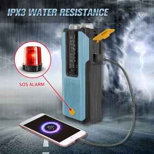 सौर मौसम रेडियो इनडोर, आउटडोर आपातकालीन शक्ति बैंक 2000mAh AM/एफएम NOAA रेडियो एसओएस के साथ आलम टॉर्च का नेतृत्व किया और सेल फोन को चार्ज - Product Image 5