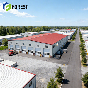 Entrepôt préfabriqué en acier pour le stockage de pièces détachées, atelier, bâtiment, poutre en H solide, construction soudée robuste, centre commercial, appartement - Product Image 1