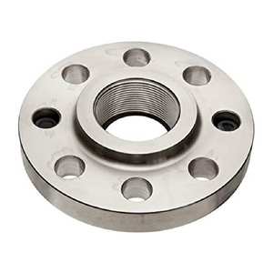 Bride à enfiler filetée polie en acier/acier inoxydable ASTM A182 d'un pouce par C-Way pour usage industriel, usines de traitement chimique - Product Image 1