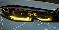 Luces de Circulación Diurna LED DRL Amarillas 63118496135 63118496136 para BMW G20 G21 G28 Versión Baja 2019-2022