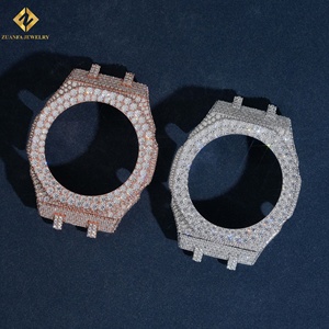 Lunette de montre GA2100 en or rose, sertie de diamants pavés, style Hip Hop, prix usine, personnalisation disponible - Product Image 4