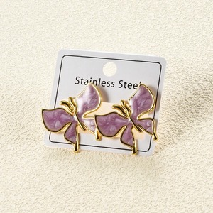1 Paire de Boucles d'Oreilles Clous en Acier Inoxydable Motif Insecte, Dorées Tendance, Bijoux d'Oreille Animaux Mignons, Cadeau pour Femmes et Filles, Anniversaire - Product Image 6