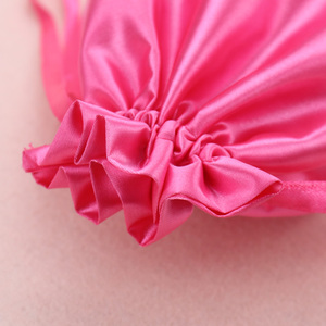 Custom Logo Small Satin <b>Dust</b> Pouch Gift Packaging Hair Wig Silk Satin Drawstring <b>Bag</b> for Jewelry Packaging - Product Image 6