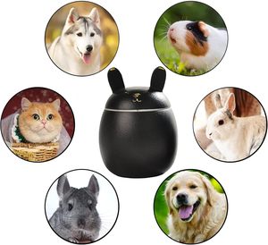 Siyah Porselen Tavşan Evcil Hayvan Urn'u-Seramik Tavşan Kremasyon Anıtı Sergileme Güçlü Sızdırmazlık - Product Image 3