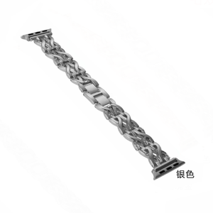 Correa de Reloj de Aleación de <span class=keywords><strong>Titanio</strong></span> con Diamantes, <span class=keywords><strong>Serie</strong></span> Fashion, 38/40/41/42/44/45/49mm, para <span class=keywords><strong>Apple</strong></span> iWatch Series 8 7 <span class=keywords><strong>6</strong></span> 5 4 3 2 1 - Product Image 4