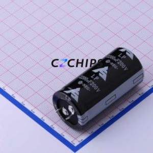 ตัวเก็บประจุแบบอิเล็กโทรไลต์อะลูมิเนียมแบบ Snap-in รุ่น LPL222M30060FVA ชนิด Through hole Component (THT) ขนาด D30xL60 มม. 2200uF 20% 200V 30 มม. - Product Image 1