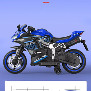 Hot Sale Unisex Powerwheels Elétrico Vermelho <span class=keywords><strong>Ride</strong></span>-On Car Crianças Controle Remoto Alimentado Bateria Modelo Plástico Motocicleta Elétrica - Product Image 3