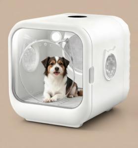 Cabine de séchage pour animaux de compagnie en plastique ABS écologique antibactérien de luxe moderne de 63 L, personnalisée pour chiens et chats - Product Image 1