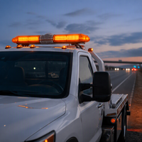 LED-Warnlichtbalken in Vollgröße Notfall-Blitzlichtleiste Dachmontiert für Krankenwagen Abschleppwagen Pannenhilfe