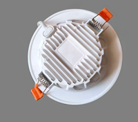 RONSE Nouvelle Lampe Murale Ronde Blanche Moderne pour Bureau à Domicile, Anti-Éblouissement, Plafonnier LED Encastré 7W, CRI 90, Garantie 3 Ans