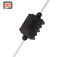 Boîtier de jonction étanche 3 voies M2068-3T IP67 haute puissance, borne de câble extérieure en plastique 450V
