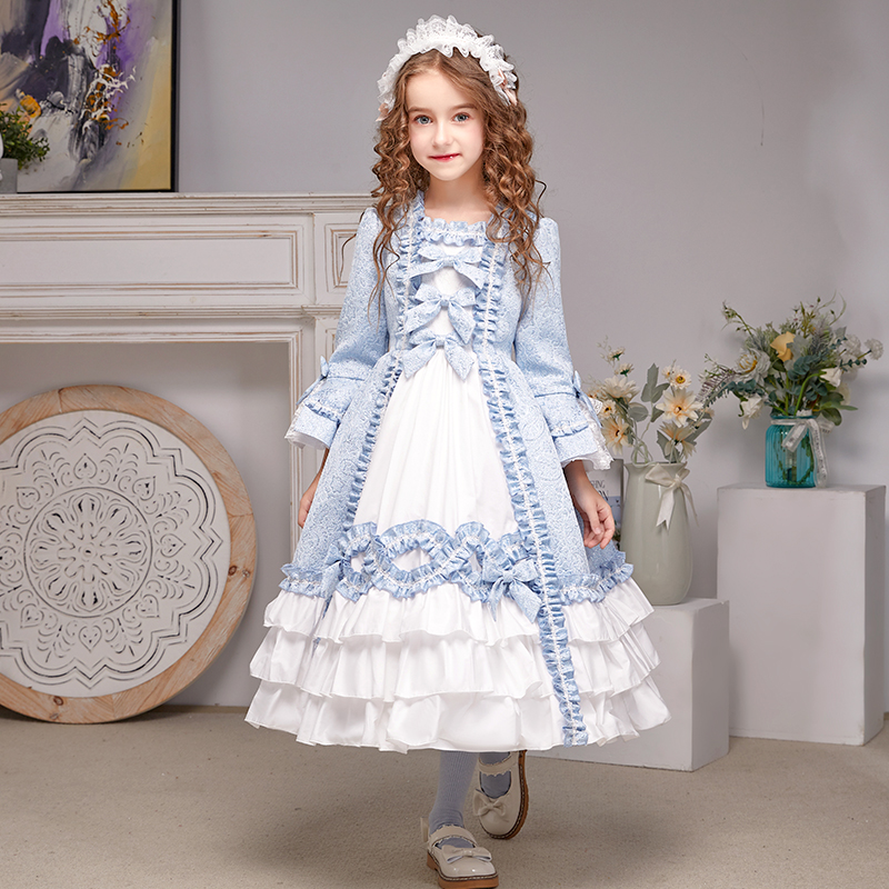 Rich Victorian Dress Up Girl Victorian Dress For Child Knee-Length