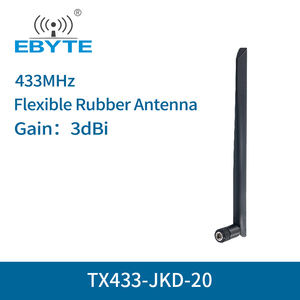 Antena UHF Ebyte TX433-JKD-20 de 3dBi de Alta Ganancia, Antena Impermeable de TPEE de 433Mhz, Antena Flexible de Goma - Product Image 3