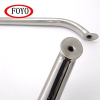 FOYO Marka 18 İnç Denizcilik Yuvarlak Korkuluk Sağlam 304 Paslanmaz Çelik Oval Ergonomik Kavrama Yüksek Yük Taşıma Kapasitesi Paslanmaz