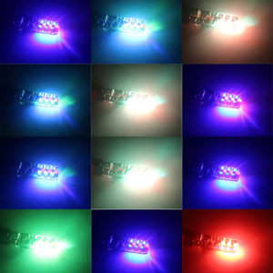 2Pcs <span class=keywords><strong>T10</strong></span> W5W RGB LED Ampoule Avec Télécommande COB Lampe Éclairage de Voiture Lampe de Lecture Automobiles Wedge Clearance Lamp Side Light - Product Image 6