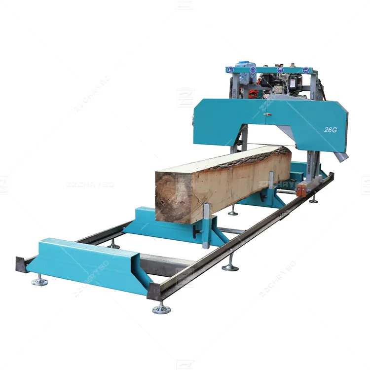 Cutting Wood Cutter Horizontal Log Band Saw Machine Mobile Portable Sawmill For Sale
