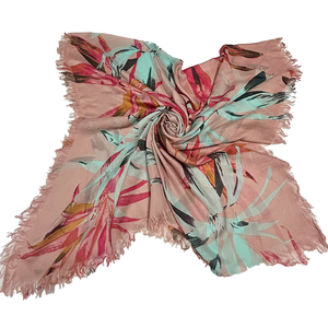 Modal Latest Breathable Soft Scarves Long Floral Printed Hijabs Muslim Women Tassel Shawls <b>Wrap</b> Headscarf Women - Product Image 1