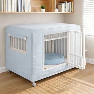 Cage pour chien luxueuse toutes saisons, intérieure/extérieure, mobile <span class=keywords><strong>avec</strong></span> roulettes, cage pour animaux de compagnie imperméable, enclos de haute qualité, lit confortable pour animaux de compagnie - Product Image 5